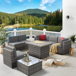 Product image of aoxun-furniture-propane-outdoor-sectional-b0cpybpnw8