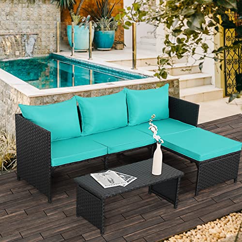 Product image of valita-furniture-conversation-sectional-turquoise_b089vs17yz