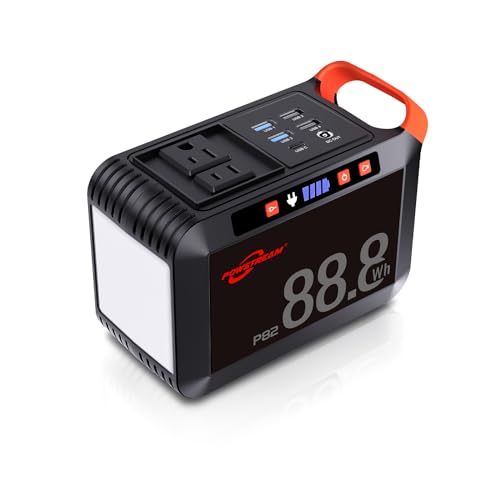Product image of powstream-portable-power-station-88wh-camping-generators-lithium-battery-blackout-emergency-b0cj58b5b2